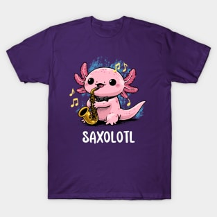 Saxy Axolotl T-Shirt